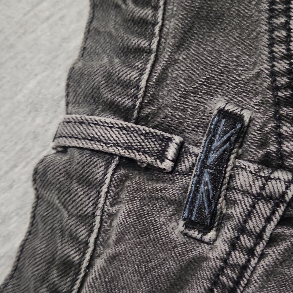 Vintage Brittania Gray Black Denim High Rise Baggy Tapered Leg "Mom" Jeans - Picture 13 of 17